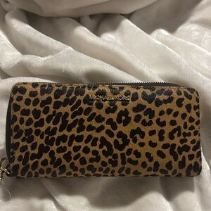 Michael Kors Tan and Black Leopard Wallet